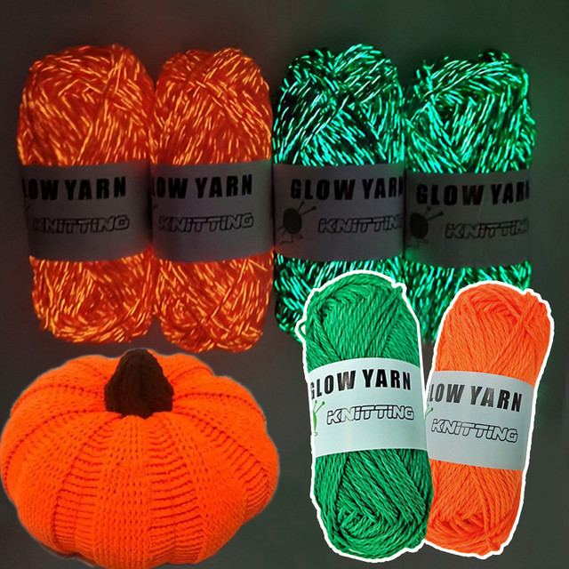 Knitting Yarn Crochet Glow In The Dark Yarn Christmas Halloween Diy Yarn  Knitting Material Functional Yarn Hand Knitting Yarn - Yarn - AliExpress